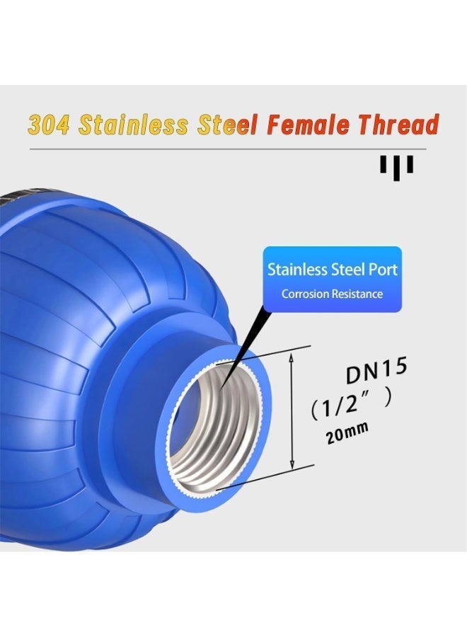 جورفنت 3 فلاتر دش للماء العسر، فلتر رواسب قابل لإعادة الاستخدام مقاس 1/2 بوصة، شبكة من الفولاذ المقاوم للصدأ 316 قابلة للغسل مع ترشيح 40 ميكرومتر، فلاتر رأس الدش لتصفية الرواسب والشوائب الأخرى، أجهزة تنقية مياه الصنبور المنزلية عالية الإنتاجية للمطبخ والحمامات والغسالات، فلتر منعم مياه الدش - Image 5